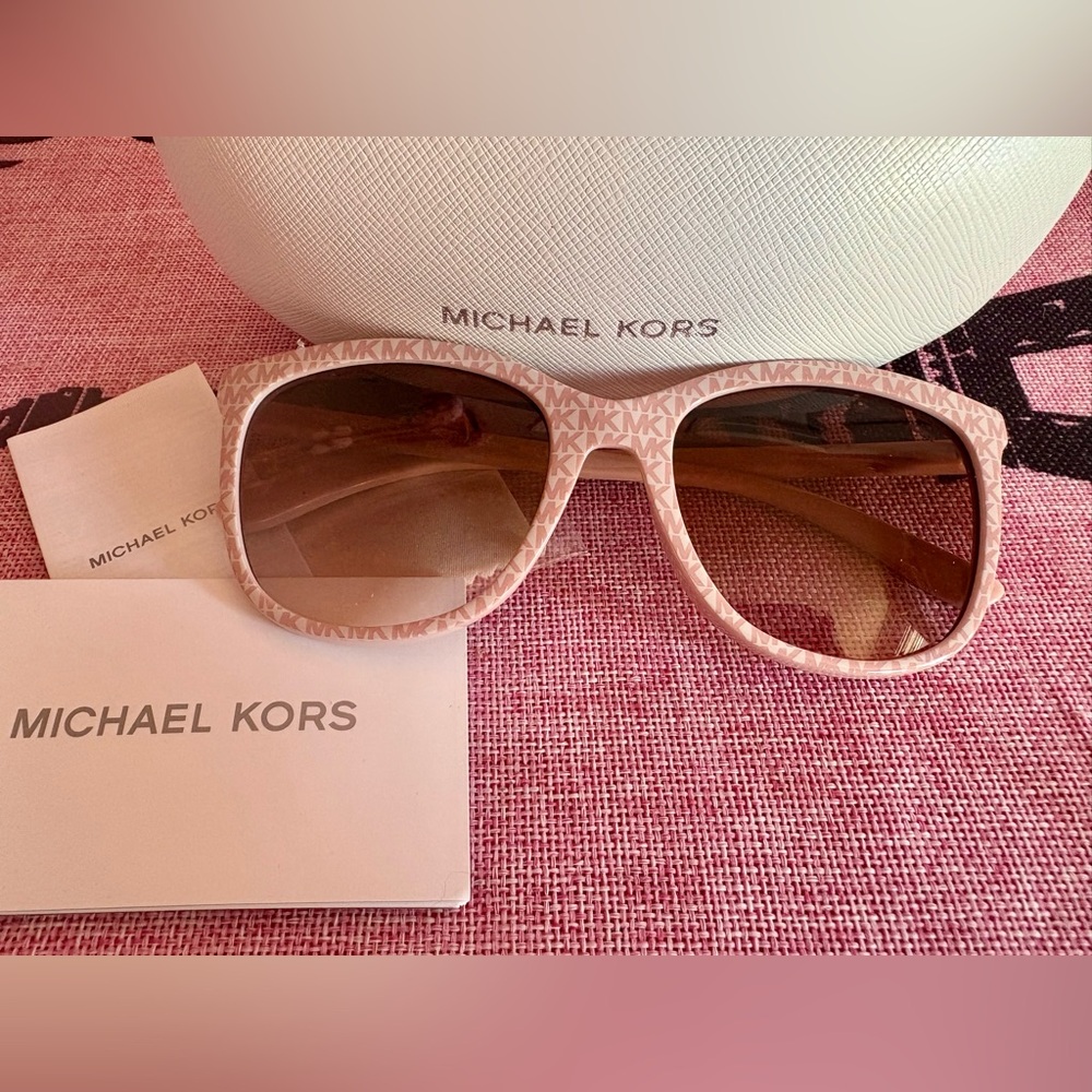 Michael Kors Pink Sunglasses with Case
